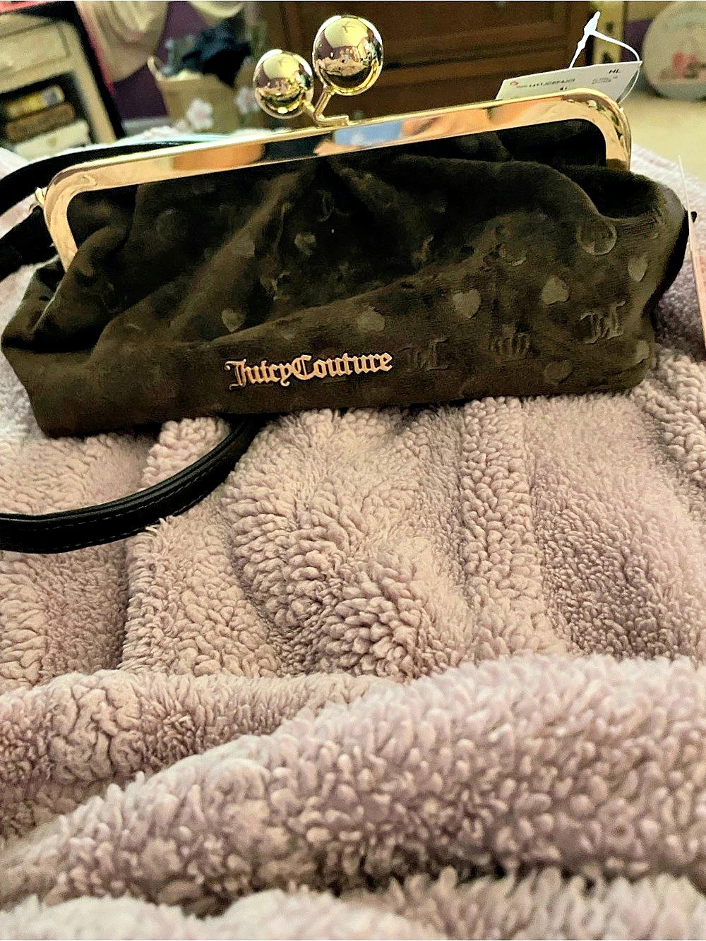 Juicy Couture Keep It Classy Frame Crossbody in Brown NWT